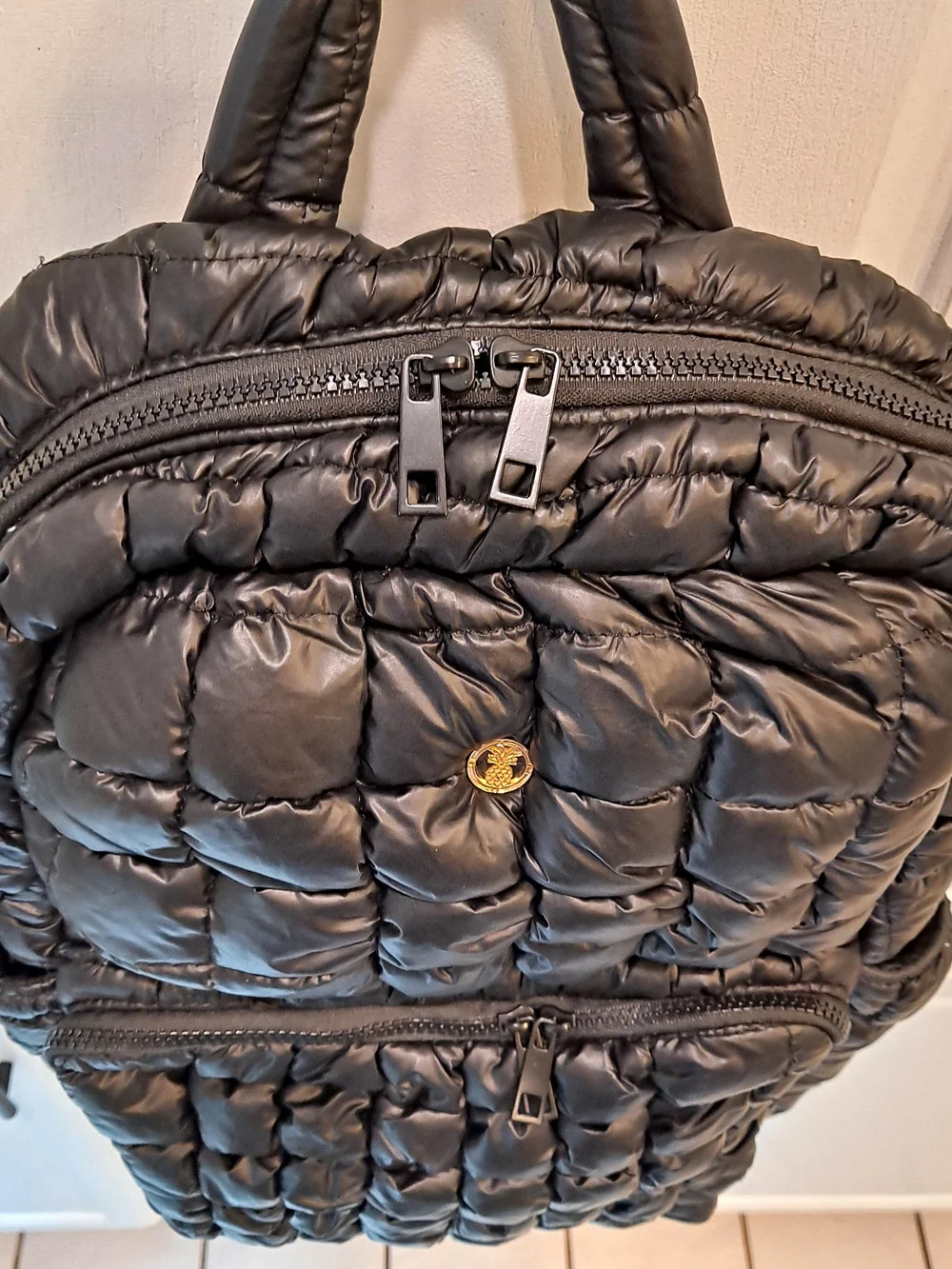 Simply Southern Black Quilted Puffer Backpack Contemporary Maximalism Everyday